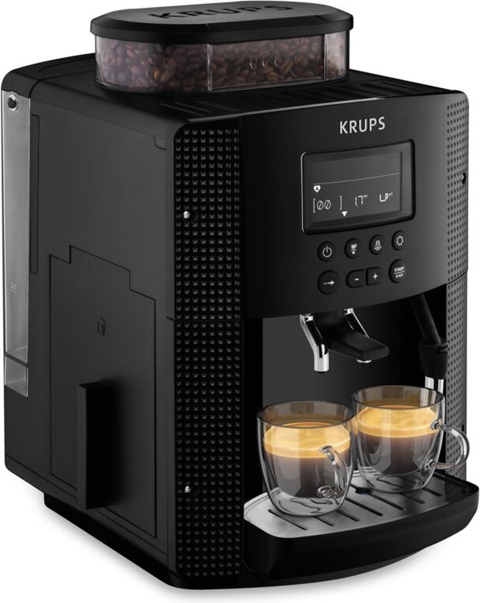 Wat vinden we goed aan de Krups EA8150 Volautomatische espressomachine Zwart