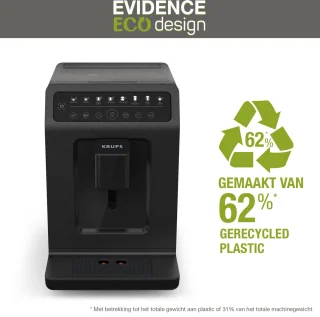 Krups EA897B Evidence ECO-Design espressomachine zwart
