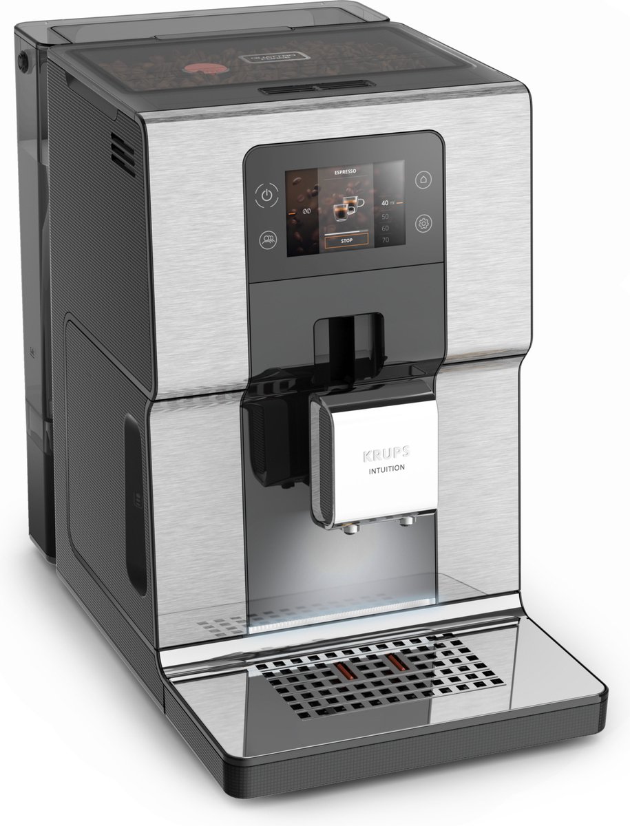 Wat vinden we goed aan de Krups Intuition Experience EA876D espressomachine RVS