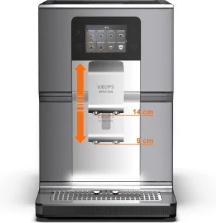 Krups Intuition Preference+ EA875E espressomachine Chrome