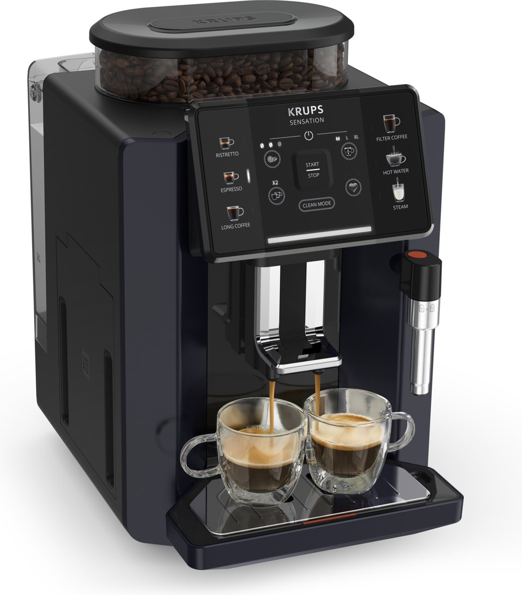 Wat vinden we goed aan de Krups Sensation C50 EA910B Volautomatische espressomachine Nachtzwart
