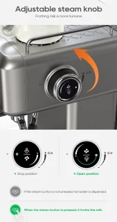 KTN® Barista Express Espressomachine RVS