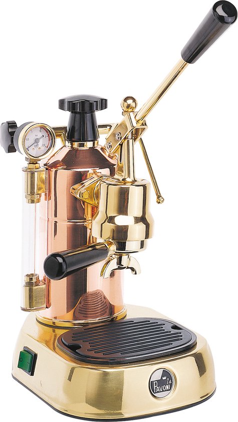 La Pavoni Professional Rame Gold — Klassieke ambachtelijke espresso met gouden allure