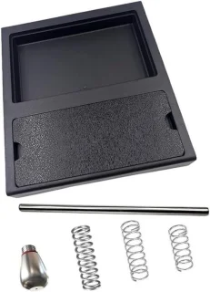 Lage lekbak set voor espresso - zwart