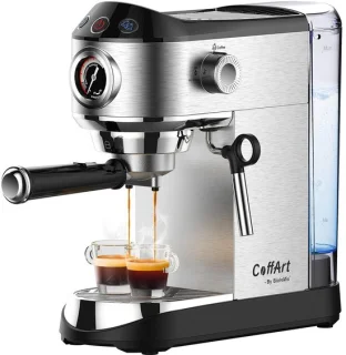 Lamor koffiemachine met melkopschuimer