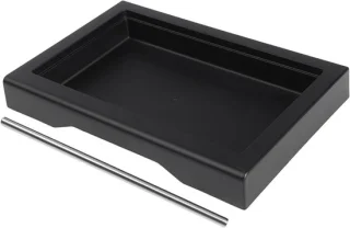 Lekbak koffiemachine - druppelbak espresso - 20 x 10 x 10 cm - zwart
