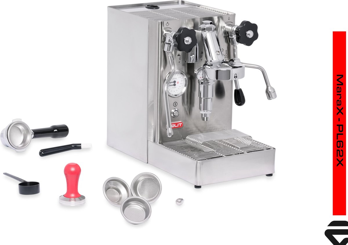 Wat vinden we goed aan de Lelit MaraX PL62X deluxe V2 Espressomachine Zilver