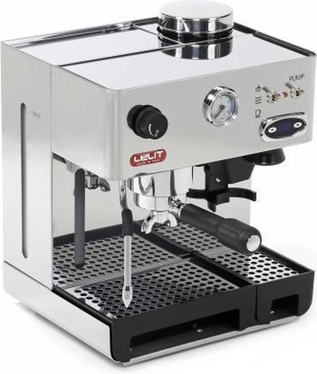 De Lelit PL042TEMD Espresso machine Roestvrijstaal 2.7l 2 kopjes in één oogopslag