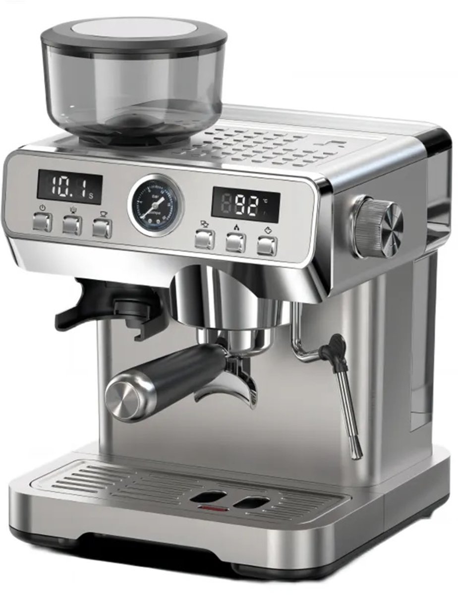 De Lopoleis Barista Piston Espressomachine RVS in één oogopslag