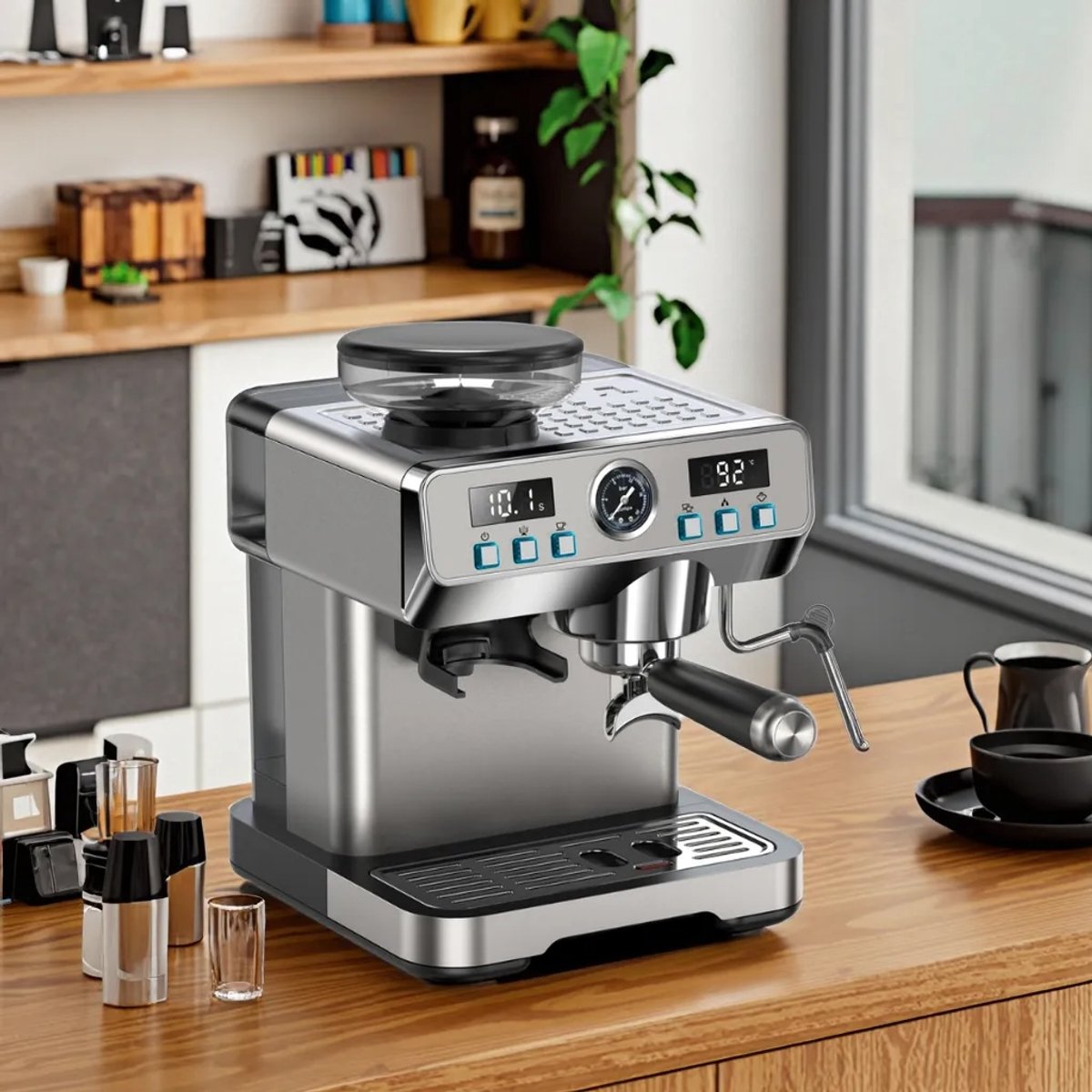 Wat vinden we goed aan de Lopoleis Barista Piston Espressomachine RVS