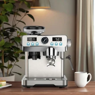Lopoleis Barista Piston Espressomachine RVS