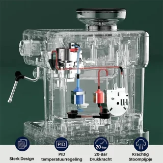 Lopoleis Barista Piston Espressomachine RVS