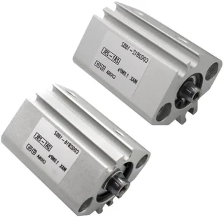 Luchtcilinder 20mm boring zilver