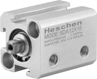 Luchtcilinder dubbelwerkend aluminium 12mm boring 15mm slag