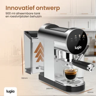 Lugia Piston Koffiemachine Zwart
