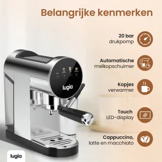 Lugia Piston Koffiemachine Zwart