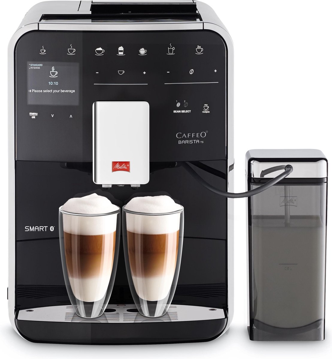 De Melitta Barista Smart TS F850-102 Espressomachine Zwart in één oogopslag