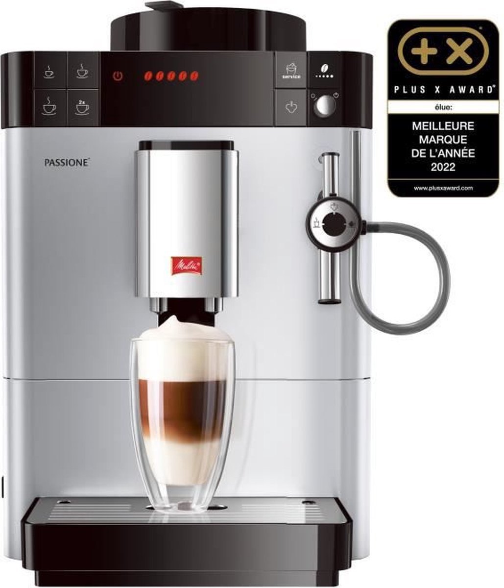 De Melitta Caffeo Passione F54/0-100 Espressomachine Zilver in één oogopslag