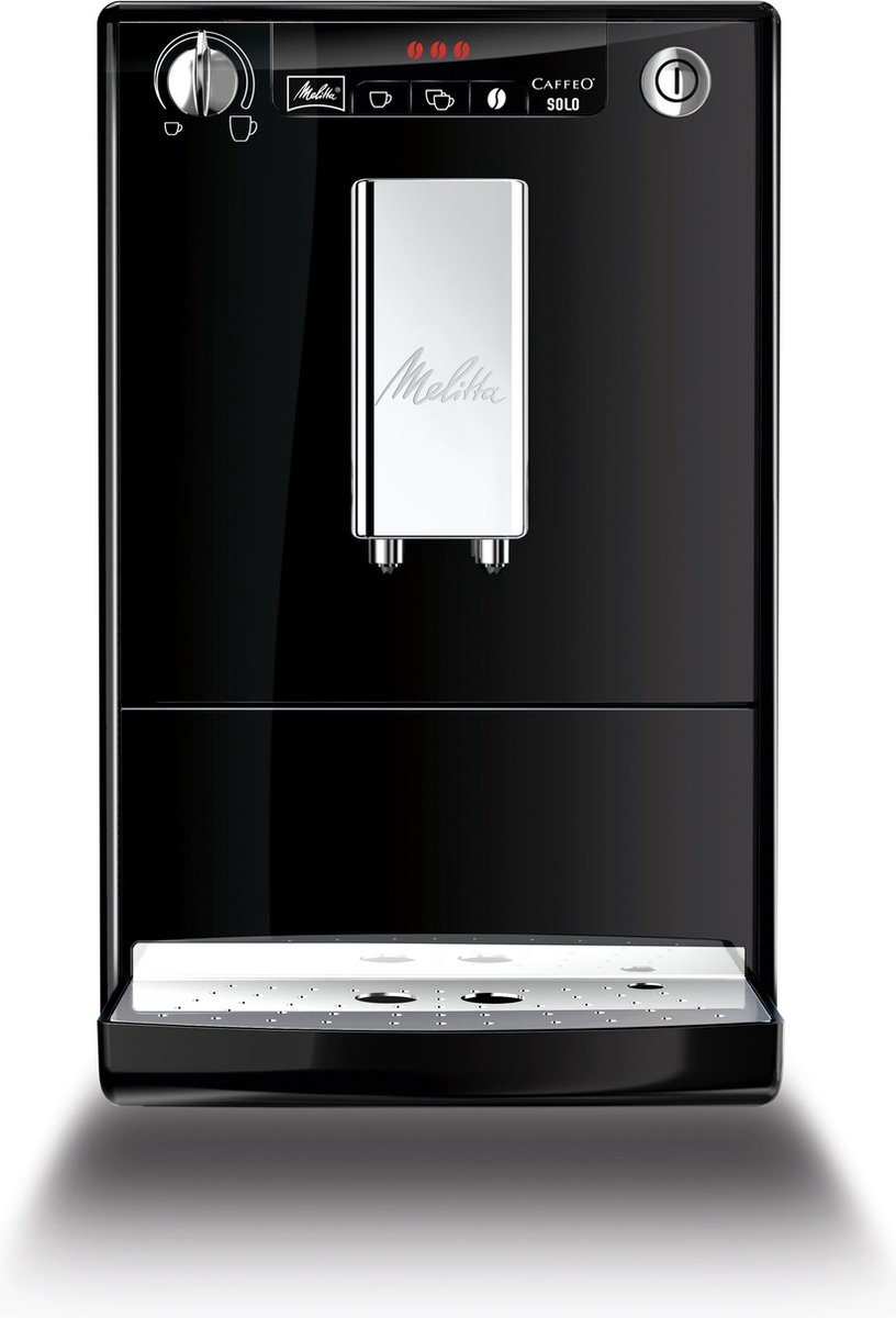 De Melitta Caffeo Solo E950-101 Espressomachine Zwart-Zilver in één oogopslag