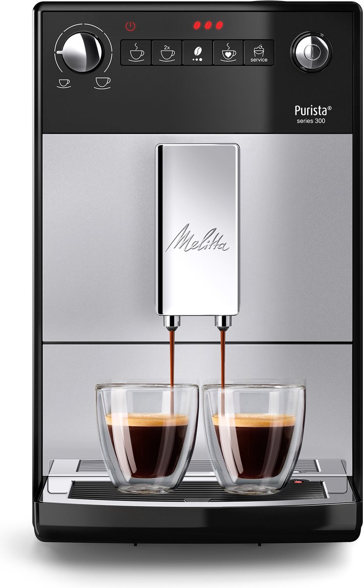 De Melitta Purista F23/0-101 Espressomachine zilver in één oogopslag