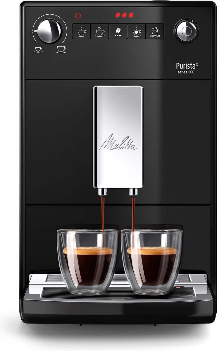 De Melitta Purista F23/0-102 Volautomatische Espressomachine Zwart in één oogopslag
