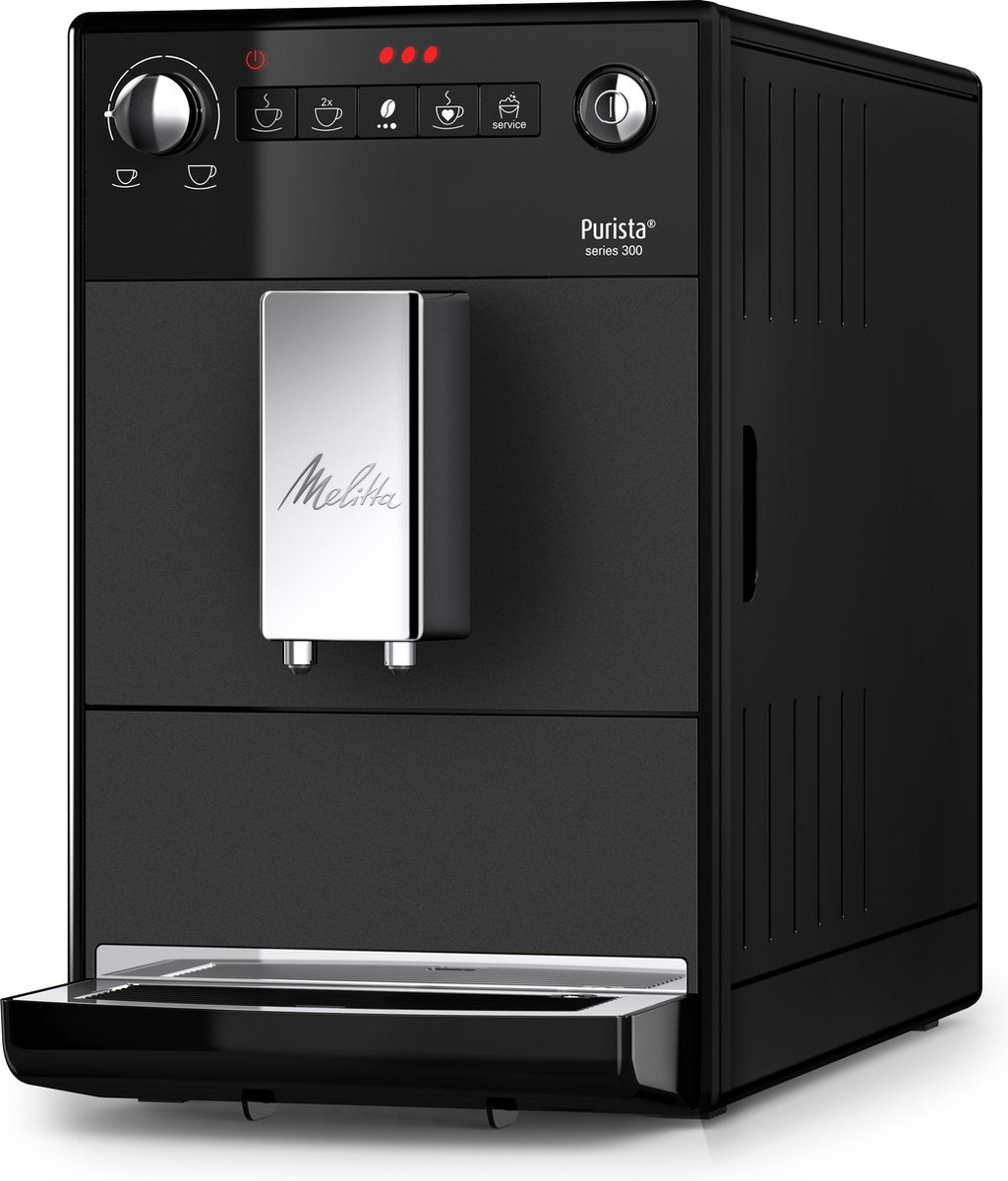 Wat vinden we goed aan de Melitta Purista F230-104 volautomatische espressomachine matzwart