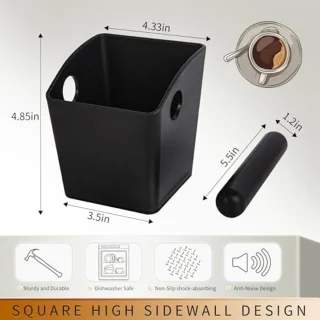Merkloos Espresso Knock Box