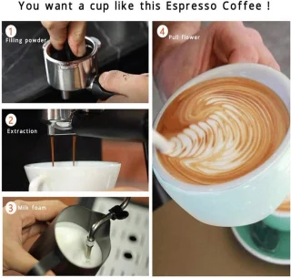 Merkloos Semi-automatische espressomachine