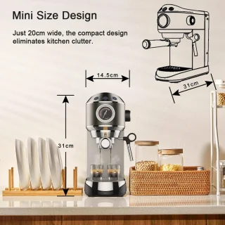 Mima Koffiezetapparaat Silver Espressomachine