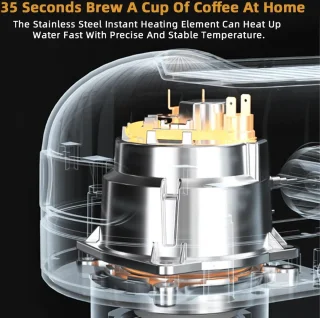 Mima Koffiezetapparaat Silver Espressomachine