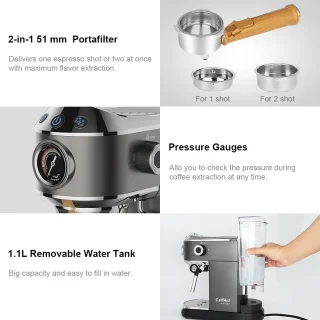 Mima Koffiezetapparaat Silver Espressomachine