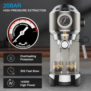 Mima Koffiezetapparaat Silver Espressomachine
