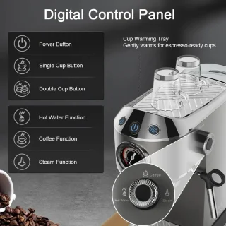 Mima Koffiezetapparaat Silver Espressomachine