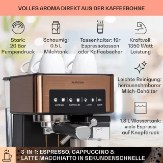MKSS® Espressomachine Bruin