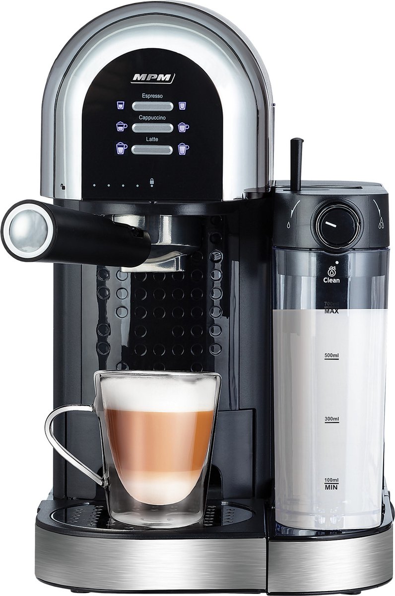 Wat vinden we goed aan de MPM Espressomachine Piston 15 Bar 1470W