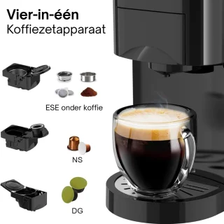 Multi Capsule filterkoffiezetapparaat - Staal