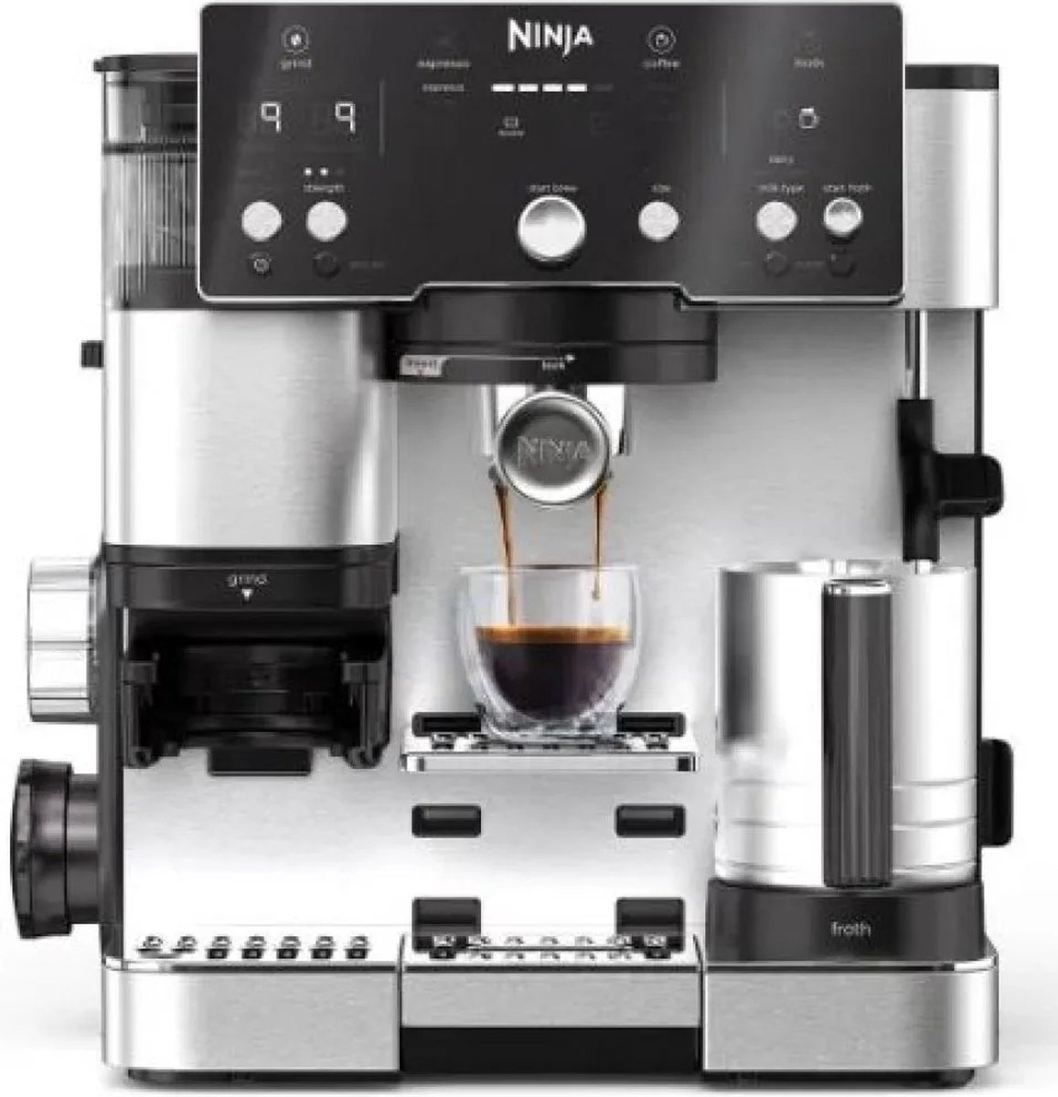 De Ninja Luxe Café Essential ES501EU Espressomachine en Filterkoffiezetapparaat in één oogopslag