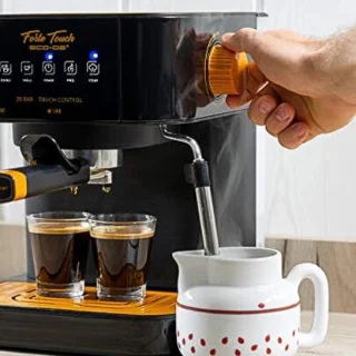 N.lux Espressomachine met koffiemolen en piston