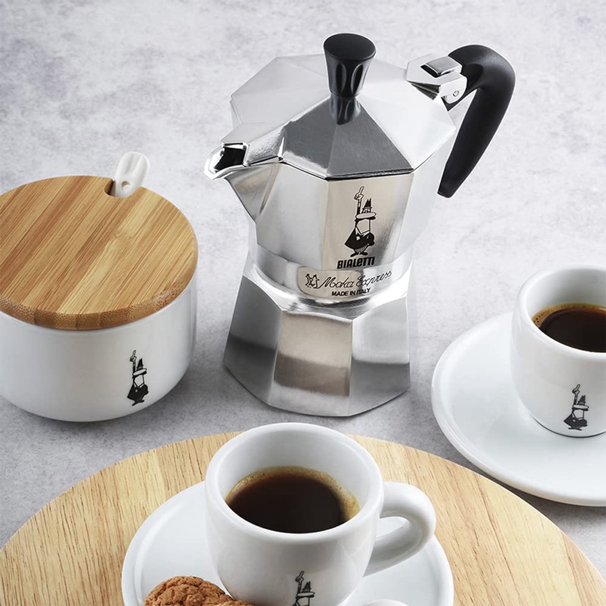 Ophy Moka Express espressomachine 2 kopjes aluminium