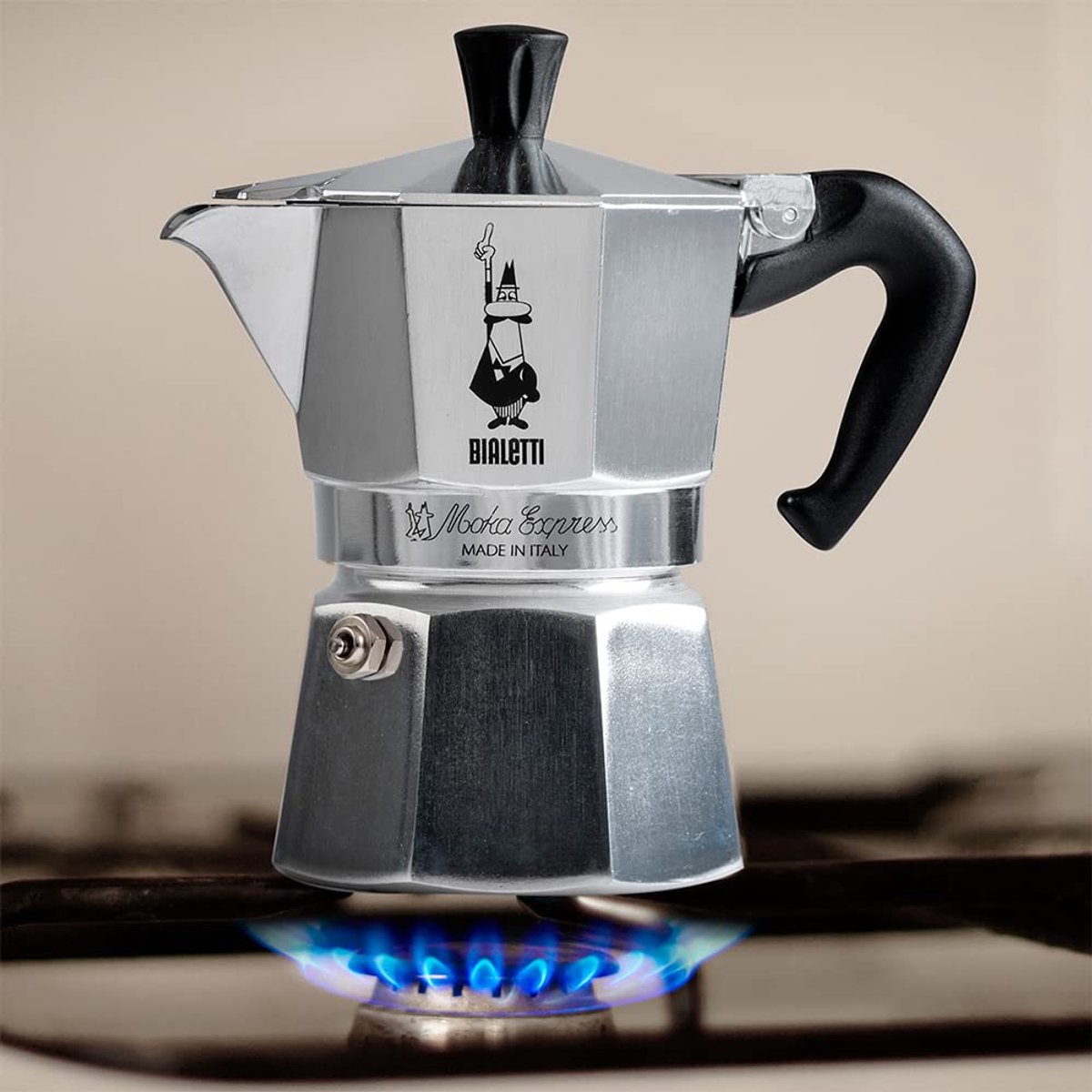 Ophy Moka Express espressomachine 2 kopjes aluminium