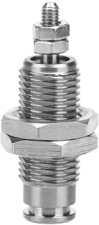 Pencilinder enkelwerkend 6x15mm zilver