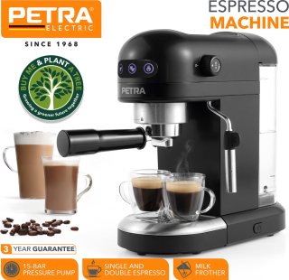 Petra espresso portafiltermachine automatische espressomachine