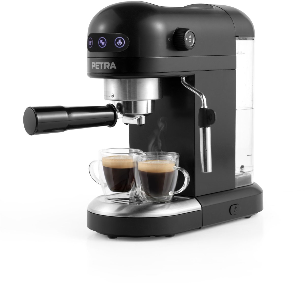 De Petra espresso portafiltermachine automatische espressomachine in één oogopslag