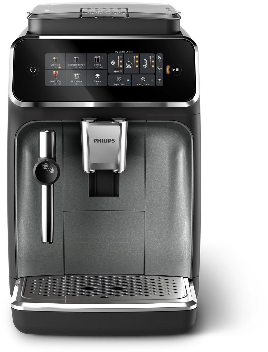 De Philips 3300 Series EP3329/70 Espressomachine Black Panthera in één oogopslag