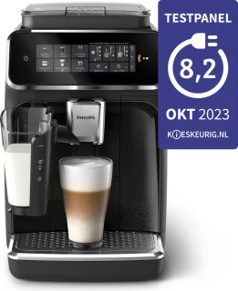 Philips 3300 Series LatteGo EP3341/50 Espressomachine Zwart/Chroom