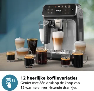 Philips 4400 Series EP4446/70 Volautomatisch Espressoapparaat Zwart/Zilver