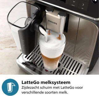 Philips 4400 Series EP4446/70 Volautomatisch Espressoapparaat Zwart/Zilver