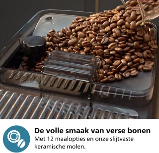 Philips 4400 Series EP4446/70 Volautomatisch Espressoapparaat Zwart/Zilver