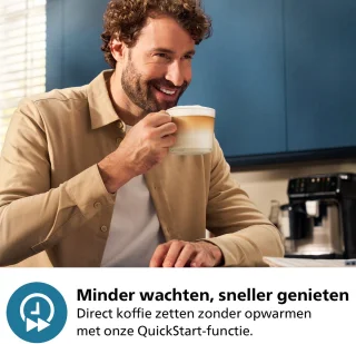 Philips 4400 Series EP4446/70 Volautomatisch Espressoapparaat Zwart/Zilver