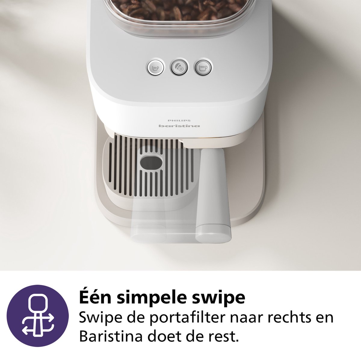 Philips Baristina BAR300/00 Espressomachine Wit